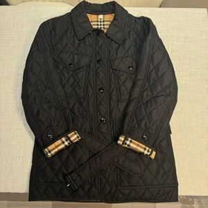 Burberry Quilted Coat with Belt